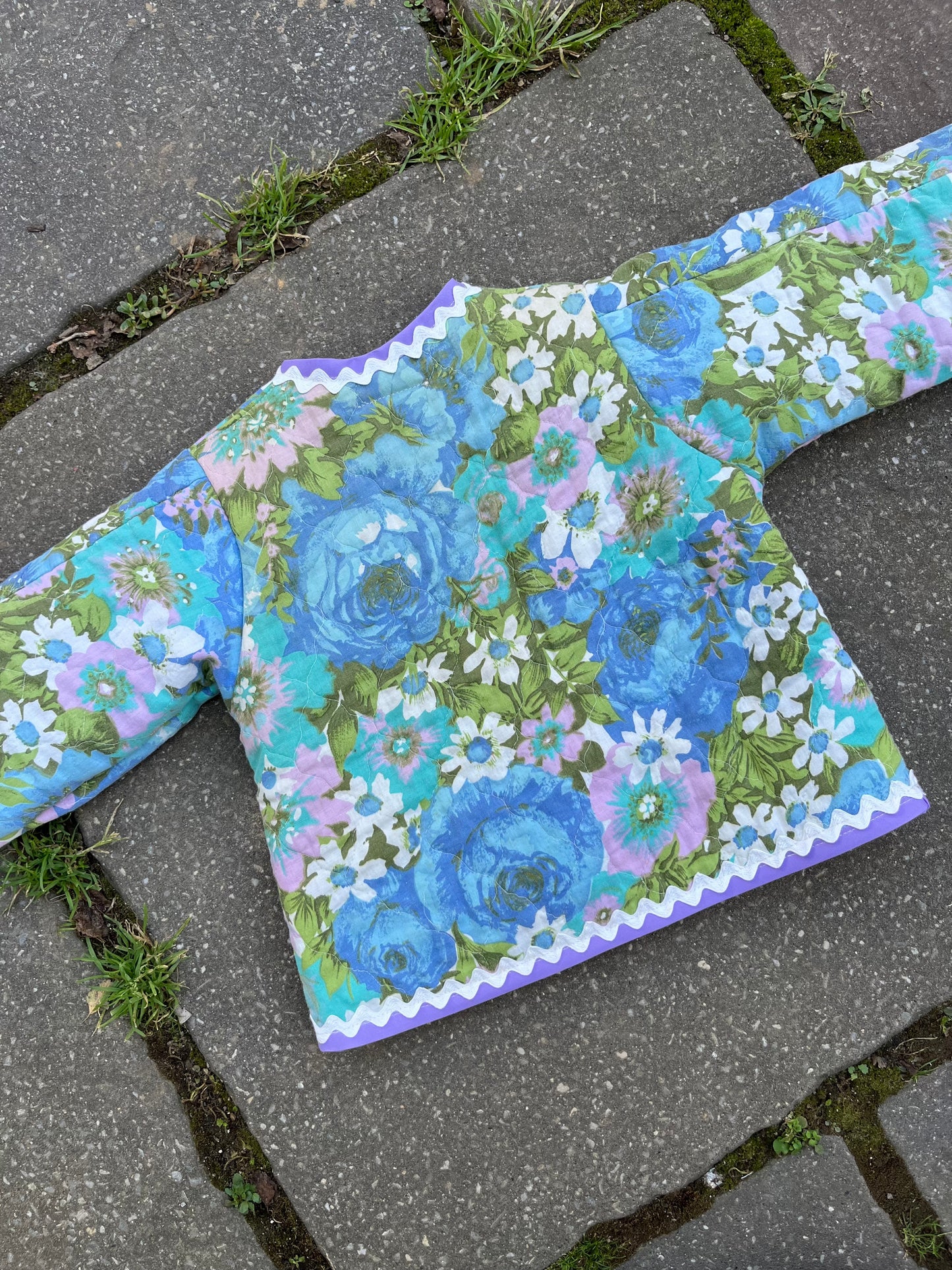 Floral quilted jacket - 2/3