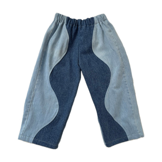 Light wash wave jeans - 4Y