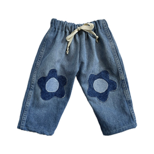 Daisy patch jeans - 12/18m