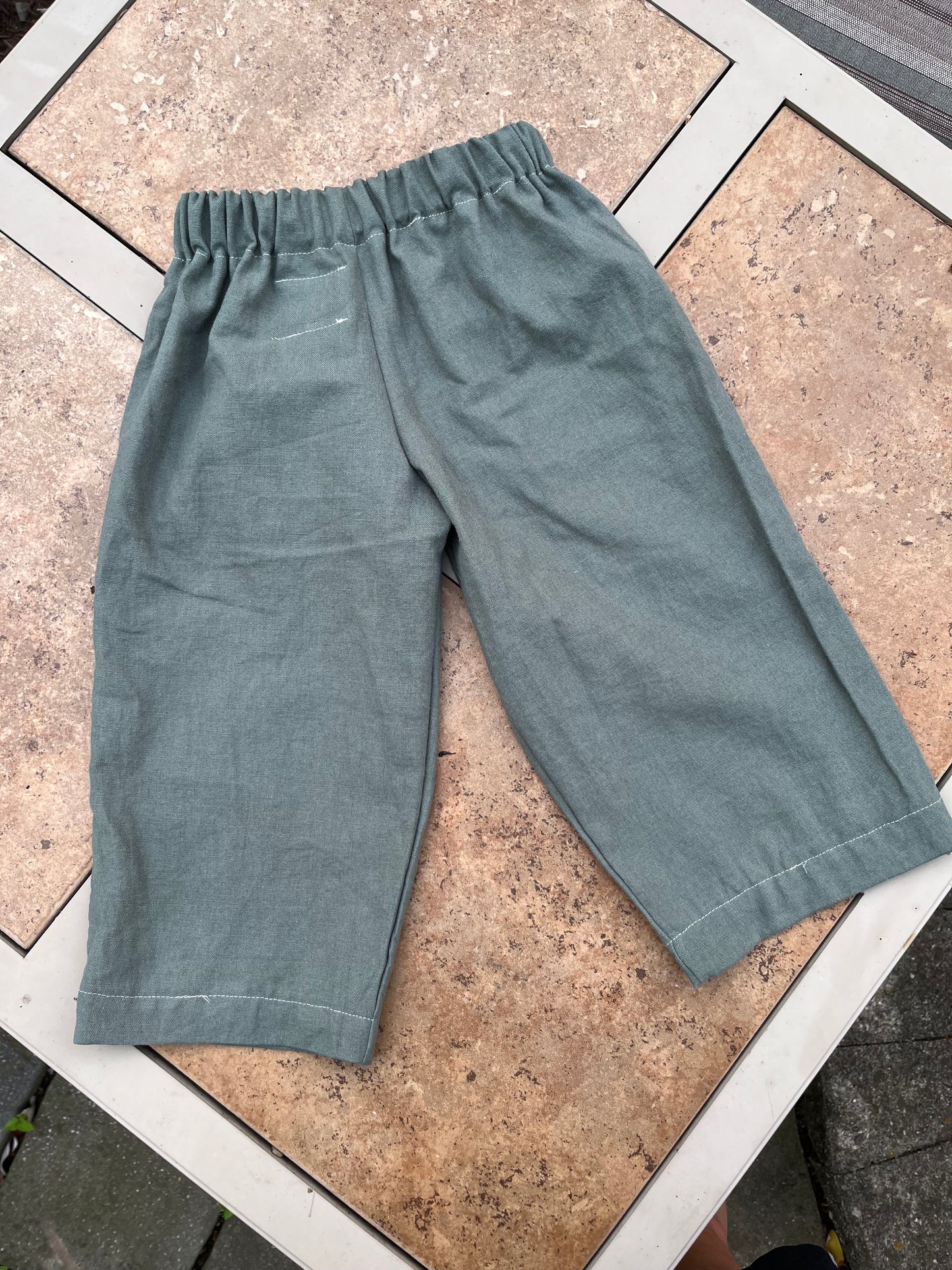 Linen Ric Rac pants - 2t