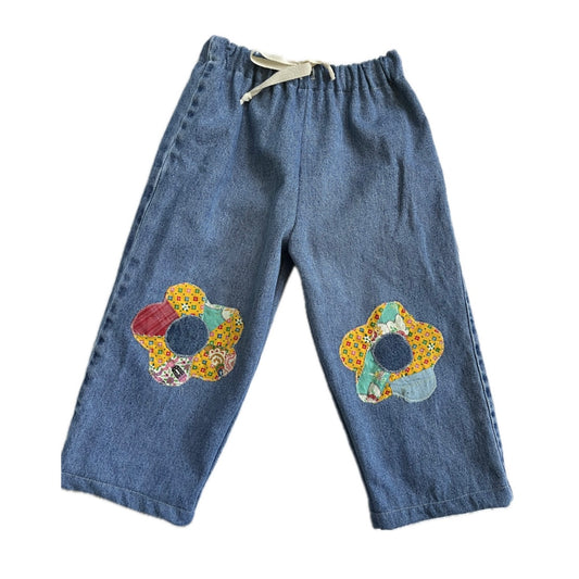 Daisy patch jeans - 4t