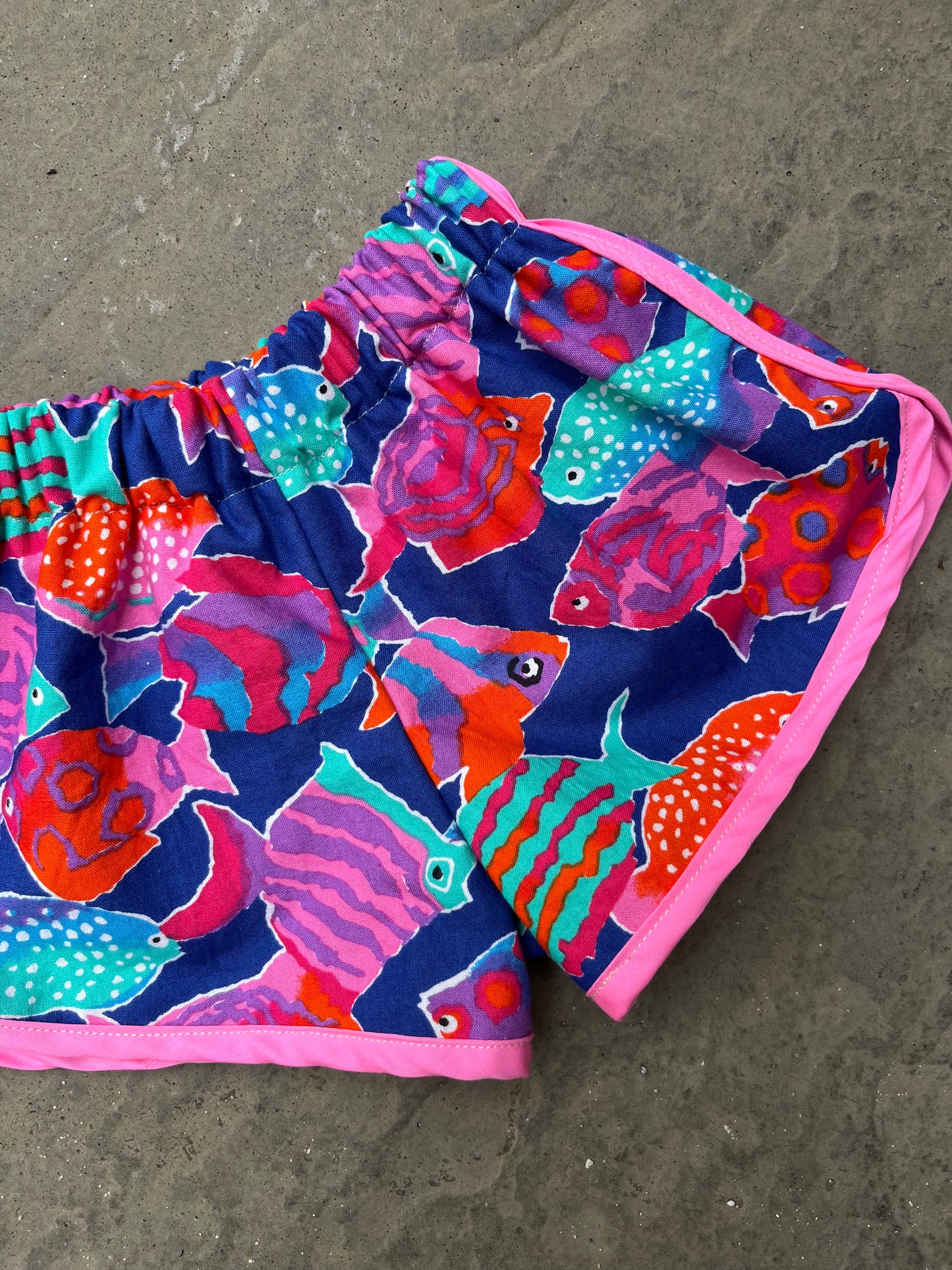 Rainbow fish track shorts - made to order