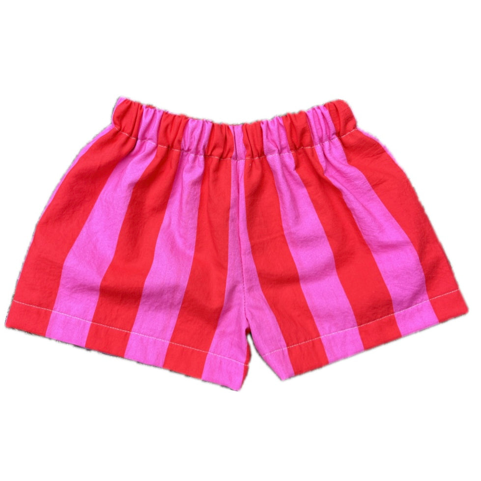 Cherry striped shorties - made to order