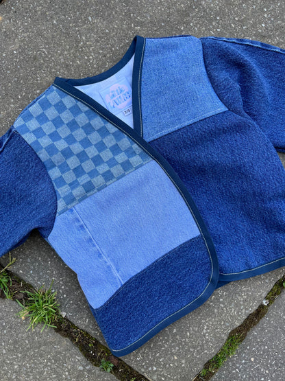 Denim patchwork jacket - 2/3