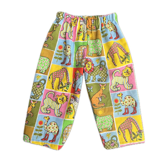 Bright zoo pants - made to order