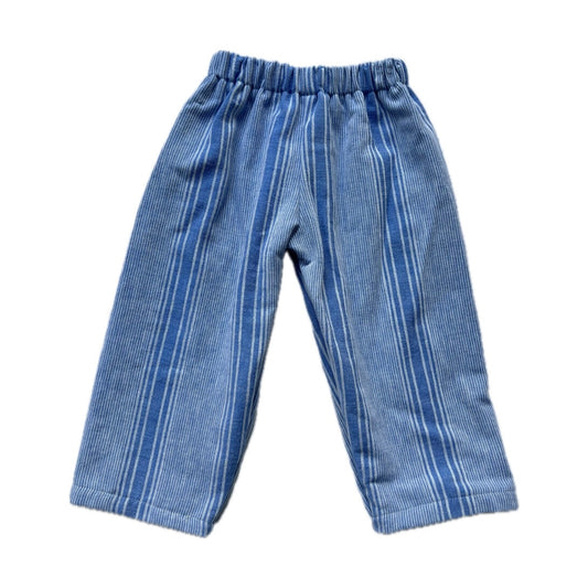 Blue striped pants - made to order