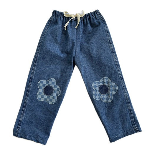 Daisy patch jeans - 6y