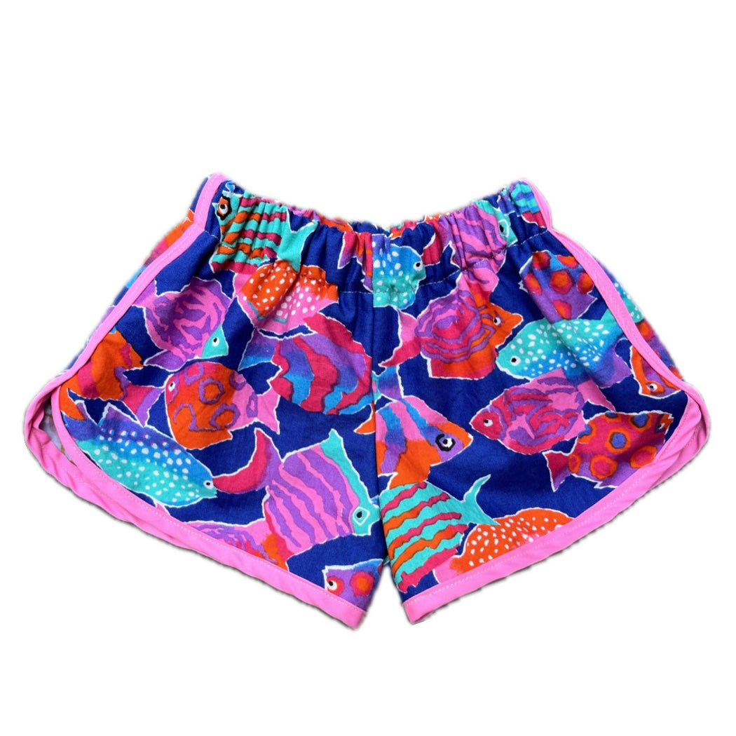 Rainbow fish track shorts - made to order