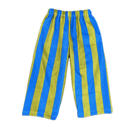 Chartruese stripe pants - made to order