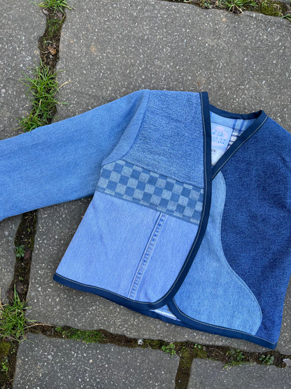 Patchwork denim jacket - 2/3