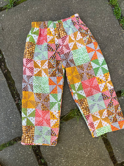 Pinwheel ric rac pants - 4y