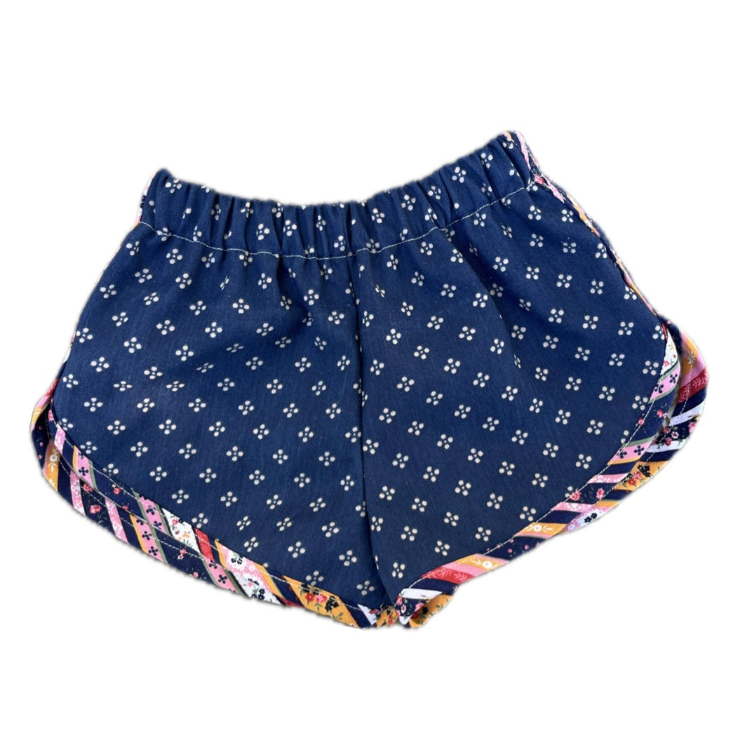 Calico track shorts - made to order