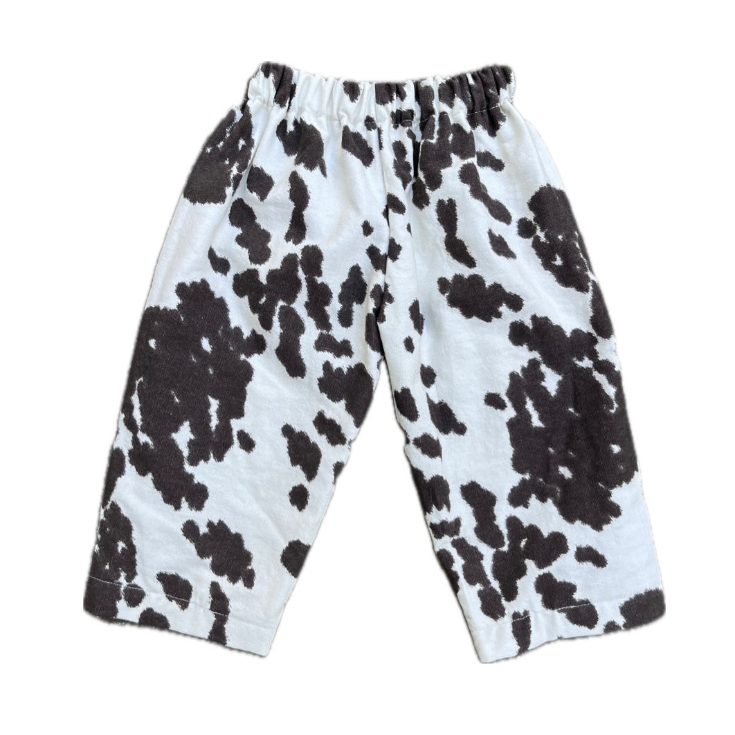 Canvas cow pants - 2t