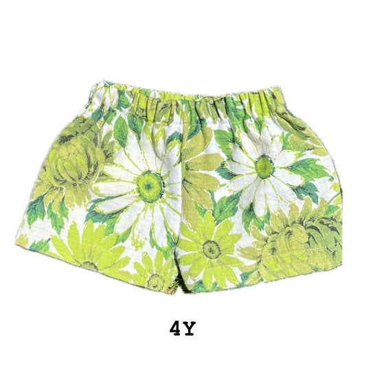 Linen floral shorties - made to order