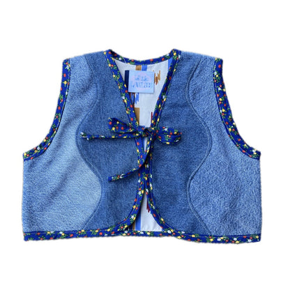 04 Pieced denim vest - 4/5y