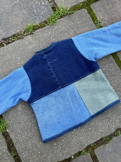 Patchwork denim jacket - 2/3