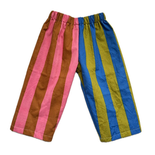 Bright mix stripe pants - made to order