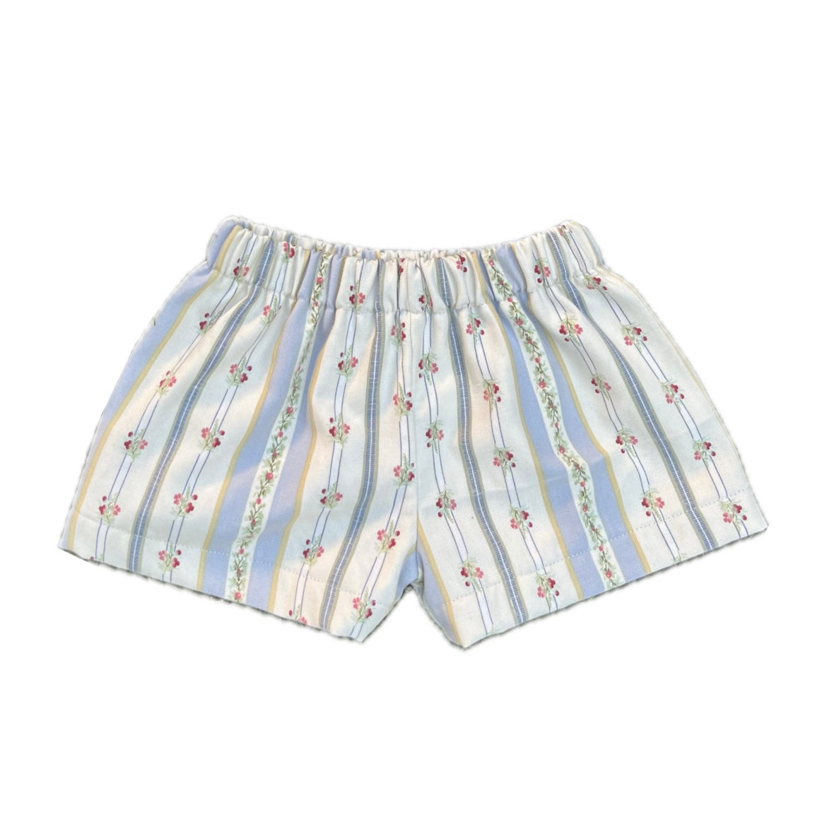 Delicate floral stripe shorties