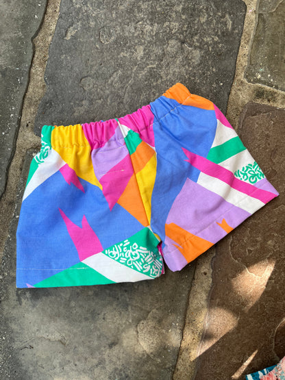 Bright abstract shorties - made to order