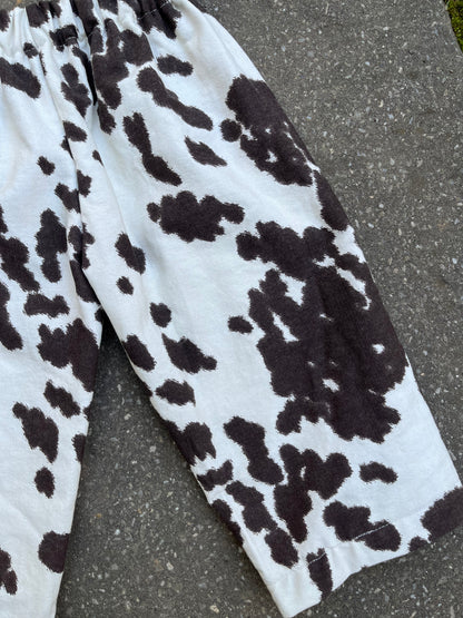 Canvas cow pants - 2t