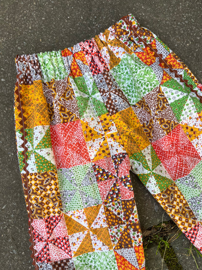 Pinwheel ric rac pants - 4y